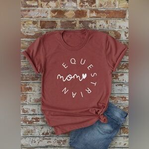 Equestrian mom tee shirt